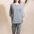 Blue everyday wear cotton co-ord set for women