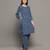 Blue everyday wear cotton co-ord set for women