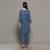 Blue everyday wear cotton co-ord set for women