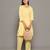Yellow everyday wear cotton co-ord set for women