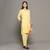 Yellow everyday wear cotton co-ord set for women