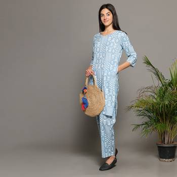 Grey everyday wear cotton co-ord set for women 4