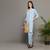Grey everyday wear cotton co-ord set for women