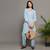 Grey everyday wear cotton co-ord set for women