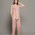 Peach everyday wear cotton co-ord set for women