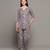 Grey everyday wear cotton co-ord set for women
