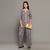 Grey everyday wear cotton co-ord set for women