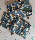 Grey printed cotton comfortable unisex kids co-ord set