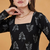Indian handmade block printed women's rayon fabric designer black tops & tunics