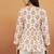 White printed designer rayon women short kurti