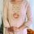Cream viscose silk sequin embroidered kurta set with orange dupatta