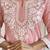 Pink cotton silk lakhanavi embroidered round neck kurta set with nazmin dupatta