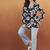 Women's rayon printed black casual top