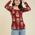 handmade block printed rayon fabric designer wine tops & tunics