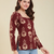 handmade block printed rayon fabric designer wine tops & tunics