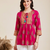 Pack of 1 handmade block printed rayon fabric designer tops & tunics