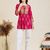 Pack of 1 handmade block printed rayon fabric designer tops & tunics