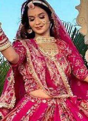 Navratri Printed Lehenga Choli in Heavy Muslin Cotton with Real Mirror Work 3