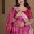 Navratri Printed Lehenga Choli in Heavy Muslin Cotton with Real Mirror Work