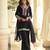 Black vichitra silk beutiful mirror work palazzo suit