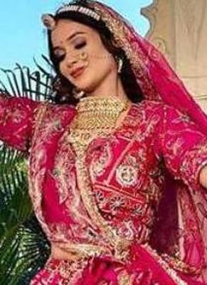 Navratri Printed Lehenga Choli in Heavy Muslin Cotton with Real Mirror Work 4
