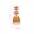 Gold plated ruby green stone jhumka earrings for women | wedding festive party wear