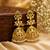 Traditional gold plated kundan jhumka earrings for women | ethnic bridal wedding party wear earrings
