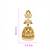Traditional gold plated kundan jhumka earrings for women | ethnic bridal wedding party wear earrings