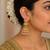 Gold plated kundan jhumka earrings for women | ethnic bridal wedding party wear earrings for women & girls