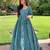 Printed cotton full flaired gown