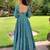 Printed cotton full flaired gown