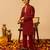 Maroon block printed cotton kurta set