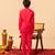 Hot pink organza kurta set