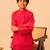 Hot pink organza kurta set