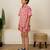 Pastel pink printed cotton co ord set
