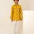 Mustard yellow floral printed cotton co ord set