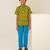Olive green printed cotton co ord set