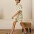 Cream white printed cotton co ord set