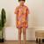 Rose pink floral printed cotton co ord set