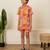 Rose pink floral printed cotton co ord set