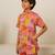Rose pink floral printed cotton co ord set