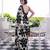 Printed satin silk saree with unstitched blouse