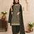 Mehendi fox georgette suit with embroidery coding work