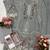 Grey chiffon suit with embroidery moti work