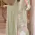 Green chiffon suit with embroidery moti work