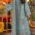 Blue chiffon suit with embroidery sequin work