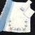 White blue satin suit with embroidery sequin work