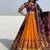 WINE COLOUR Muslin Cotton Navratri Chaniya Choli with Mirror Work
