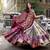 MULTICOLOR Navratri Special Digital Print Chaniya Choli with Mirror Work Dupatta