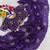 Purple Color Hand Work Satin Saree